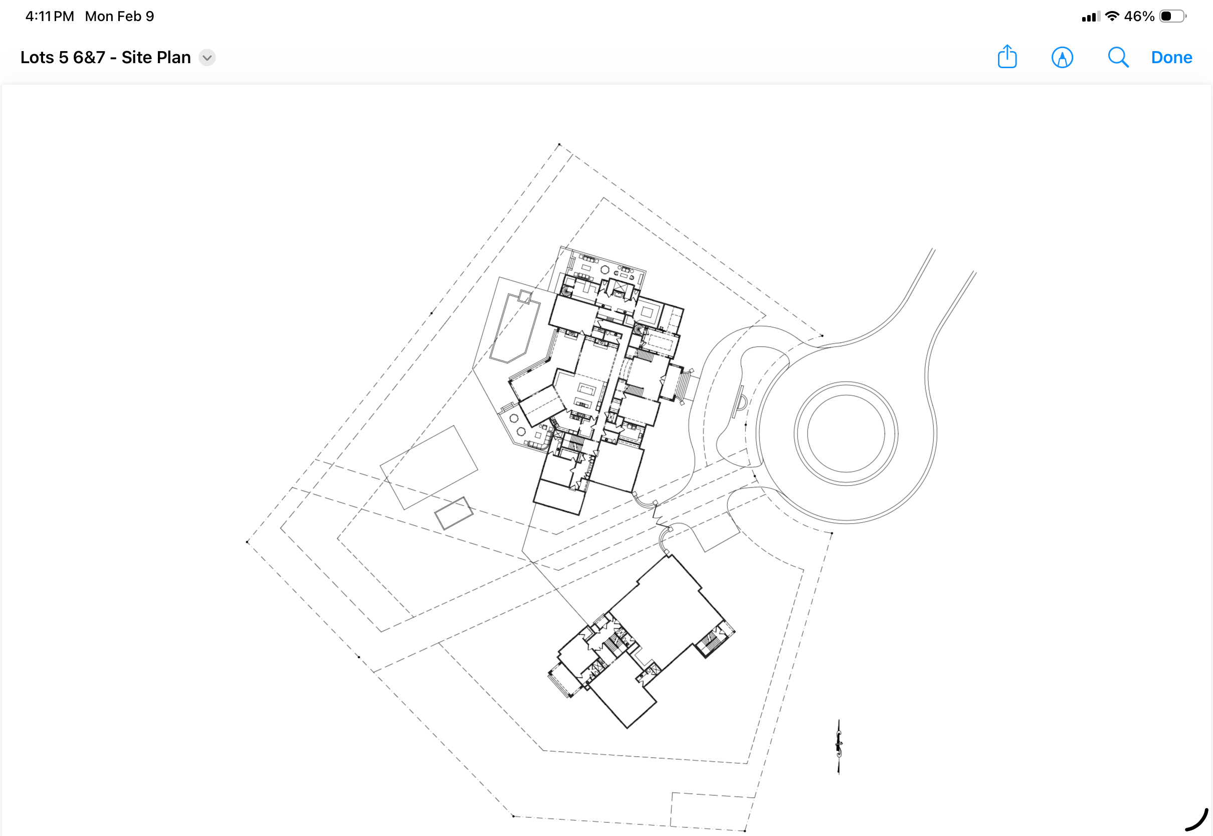 presentation site plan with landscaping
