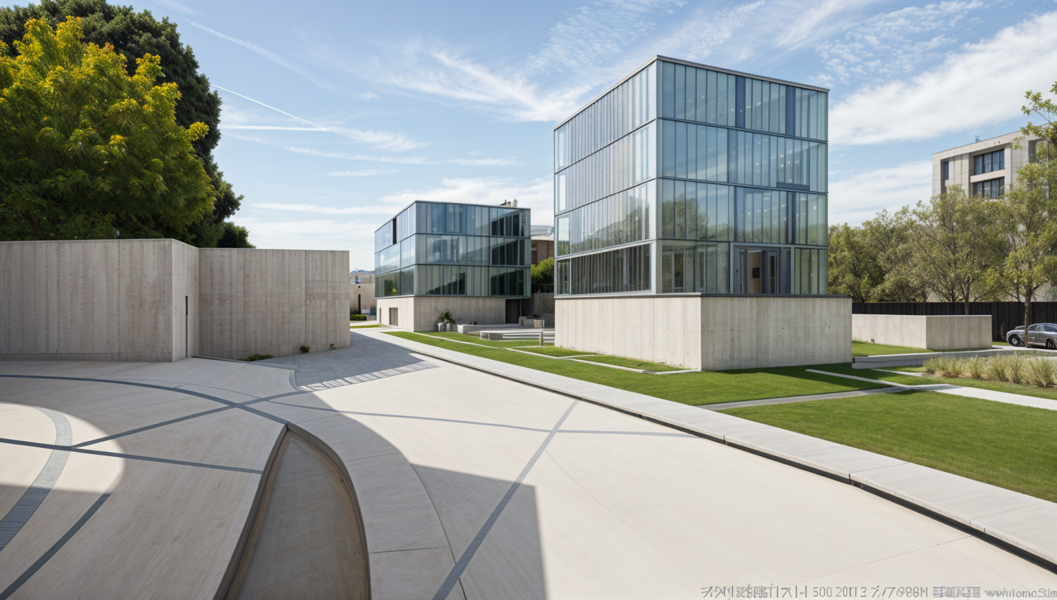 inspired by le corbusier exterior shot modern apartment building ... - Ground Floor Luxury Apartment Building Contemporary Interior